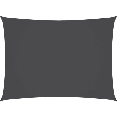 INLIFE Voile de parasol Tissu Oxford rectangulaire 2,5x4,5m Anthracite