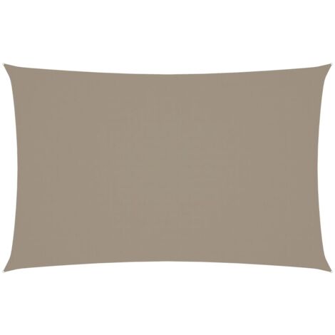 INLIFE Voile de parasol Tissu Oxford rectangulaire 2,5x5 m Taupe