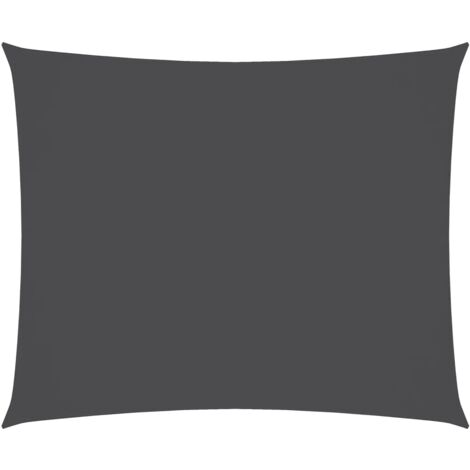 INLIFE Voile de parasol Tissu Oxford rectangulaire 4x5 m Anthracite