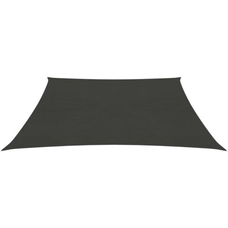 INLIFE Voile d'ombrage 160 g/m² Anthracite 3/4x2 m PEHD
