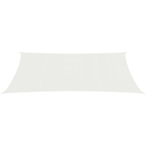 INLIFE Voile d'ombrage 160 g/m² Blanc 2,5x4 m PEHD