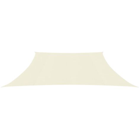 INLIFE Voile d'ombrage 160 g/m² Crème 4/5x3 m PEHD