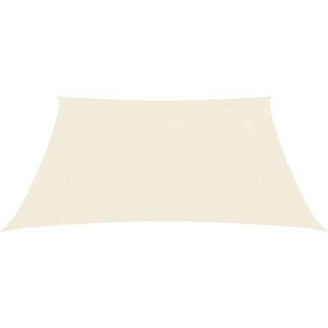 INLIFE Voile d'ombrage 160 g/m² Crème 4,5x4,5 m PEHD