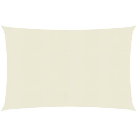 INLIFE Voile d'ombrage 160 g/m² Crème 4x5 m PEHD