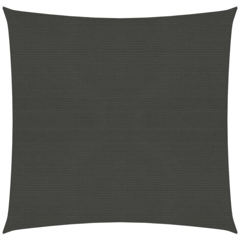 INLIFE Voile d'ombrage 160 g/m² PEHD Anthracite 3x3 m