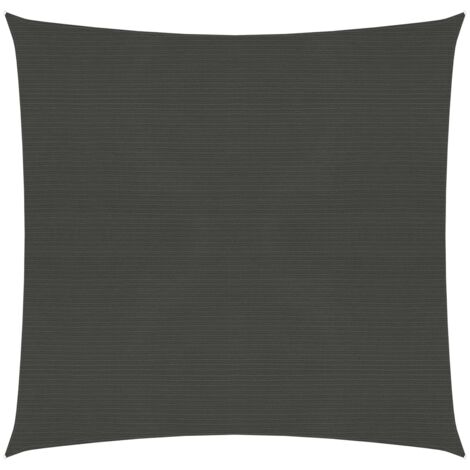 INLIFE Voile d'ombrage 160 g/m² PEHD Anthracite 4x4 m