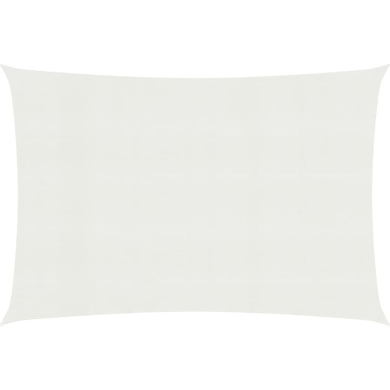 INLIFE Voile d'ombrage 160 g/m² Blanc 3x5 m PEHD