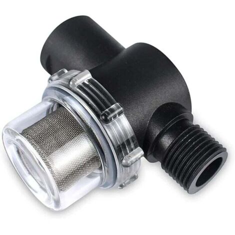 Inline-Netzfilter, Wasserpumpensieb, Zubehör zur Wasserstraßenmodifizierung, universeller RV-Wasserfilter, RV-Wasserpumpe, schwarz