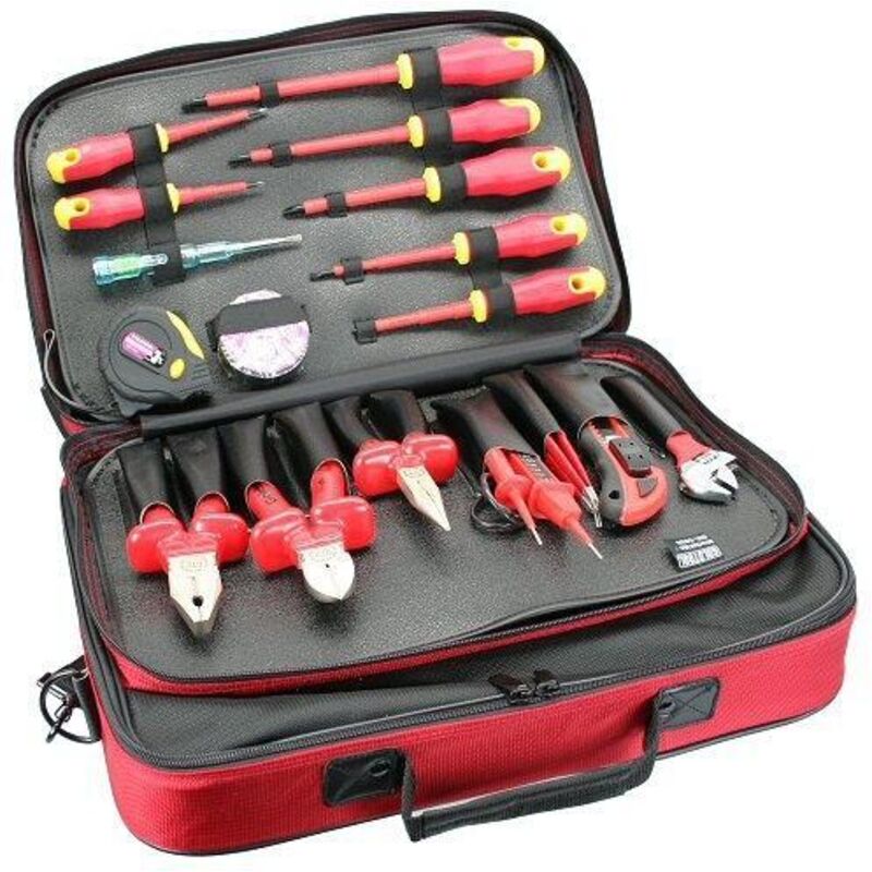 InLine Profi Werkzeugtasche rot 18 Teile
