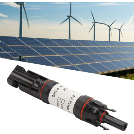 [Inline-PV-Sicherungsanschluss] – 1000 V/30 A mit Sicherung, IP67 wasserdicht, PPO-Gehäuse für Solarmodule