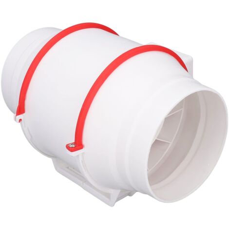 Inline-Rohrventilator, 2220-2600 U/min, IPX2, 15 cm, geräuscharm, wasserdicht, tragbarer Ventilator für Büros (EU-Stecker 220 V)