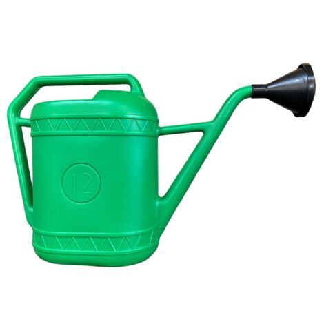 Innaffiatoio in PVC da giardino beccuccio lungo e doccetta 12 Litri per piante  12 Litri