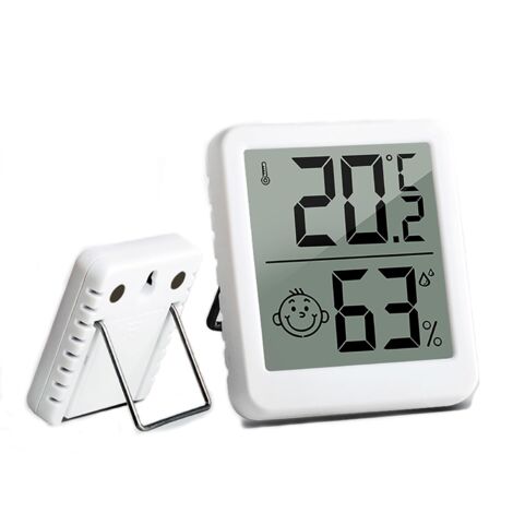 Innen-Hygrometer-Thermometer, Mini-Hochpräzisions-Digital-Hygrometer-Thermometer, Temperaturmonitor und Feuchtigkeitsmesser-Komfortniveauanzeige