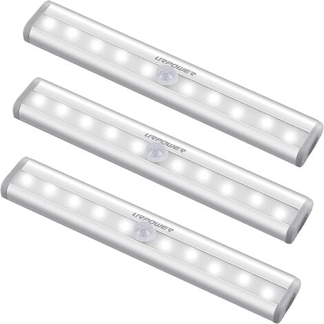 3 LED Touch Batteriebetrieben Aufkleben Wandleuchte Unter Schrank Nacht Ligh 5W