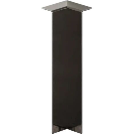 Innenecke FCLI für FC Stahlsockel 8cm x 2cm x 1cm - schwarz poliert