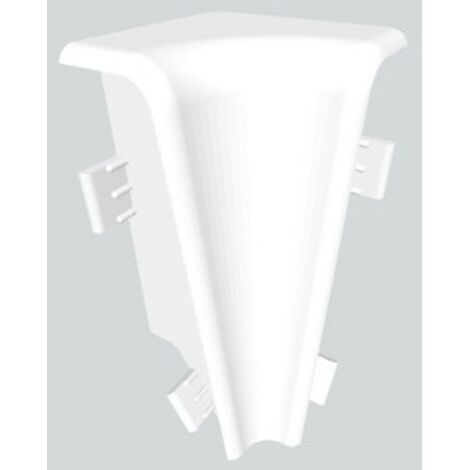 Innenecke für MDF-Sockelleisten 58x18 mm - weiß passend zur 718.5831