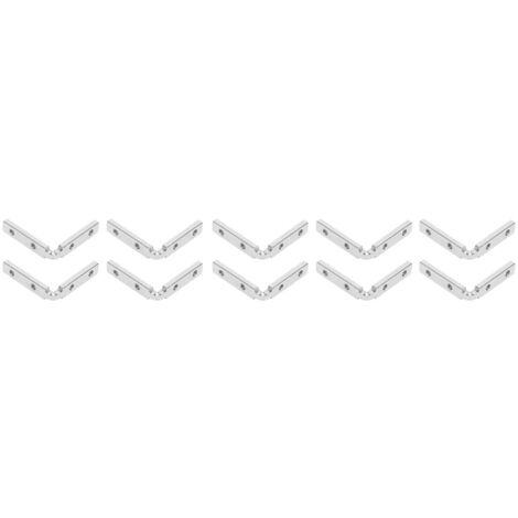 Inneneckverbinder aus Zinklegierung für Aluminiumprofile GB 2020 - 10 Stück verdeckte L-Winkel für 3D-Roboter-CNC-Laserstrukturen