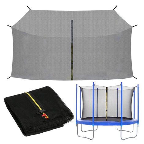 SPRINGOS Innennetz 13FT mit 8 Stangen für Trampolin 396/400/412cm.