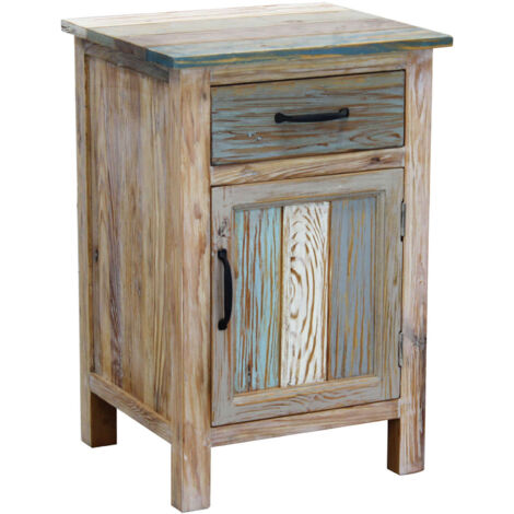 Innenschrank mit 1 Schublade und 1 antiker antiker antiker, mehrfarbiger Holz