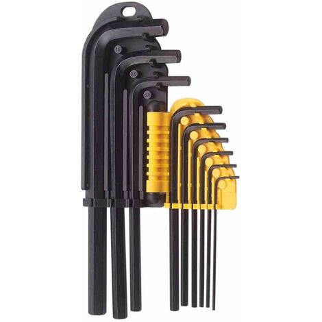 Innensechskantschlüsselsatz Profi 9-teilig, Black, lang