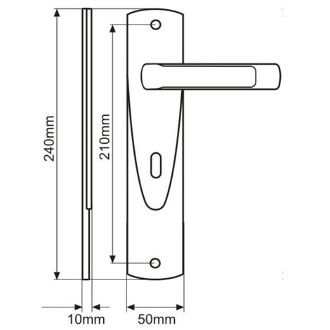 Innentürgriff, Innentürgriffschlüssel, Graphit