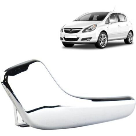 Innentürgriff, passend für Opel Corsa D (2006-2014), vorne oder hinten links (Fahrerseite) (Chrom), Teilenummer 136044, 13297813