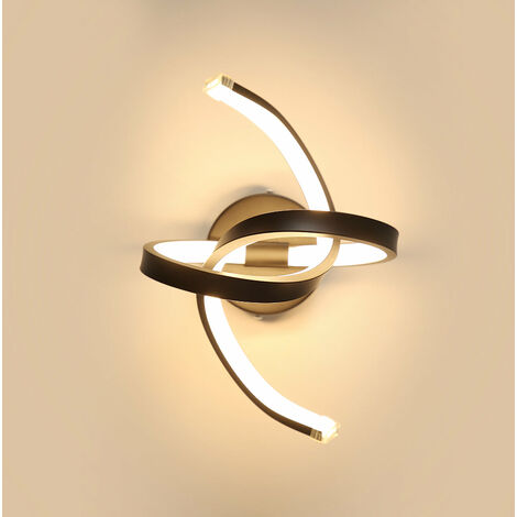 Innenwandleuchte, 16 W LED-Wandleuchte, geschwungene Designbeleuchtung für Wohnzimmer, Schlafzimmer, Flur, Treppe, 3500 K, warmwei?