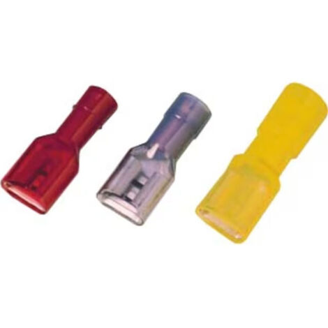 Innesto Femmina Rosso 6,3X0,8 Tutto Isolato ( INTERCABLE cod. ICIQ168FHVIPC )
