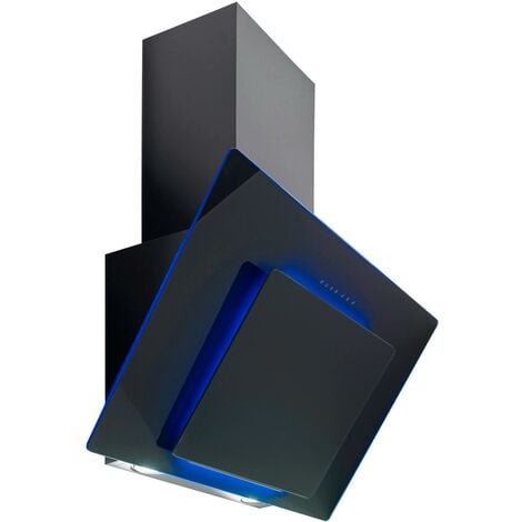 Innocenti ART28348 60cm Aurora Led Halo Angled Glass Cooker Hood