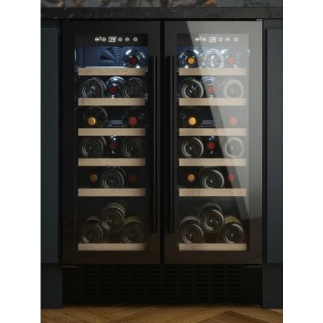 Innocenti ART29645 60cm Black Twin Door Wine Cooler