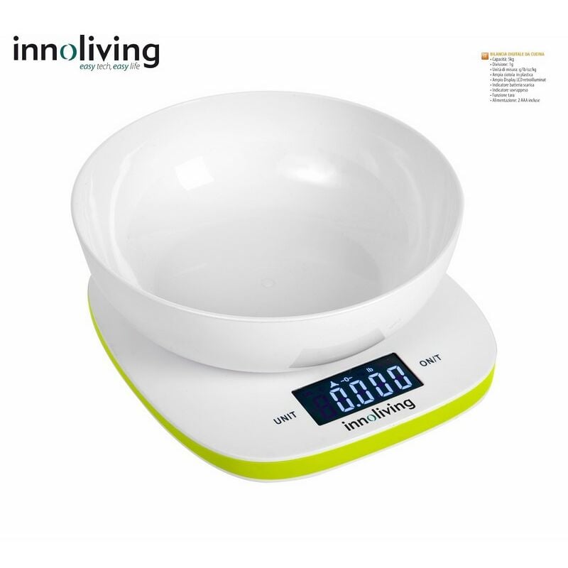 Image of Innoliving - bilancia da cucina digitale con CIOTOLAKG.5 verde