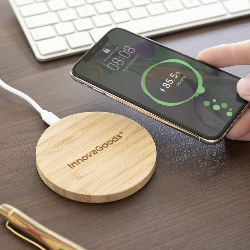 

Cargador Inalámbrico de Bambú - Innovagoods
