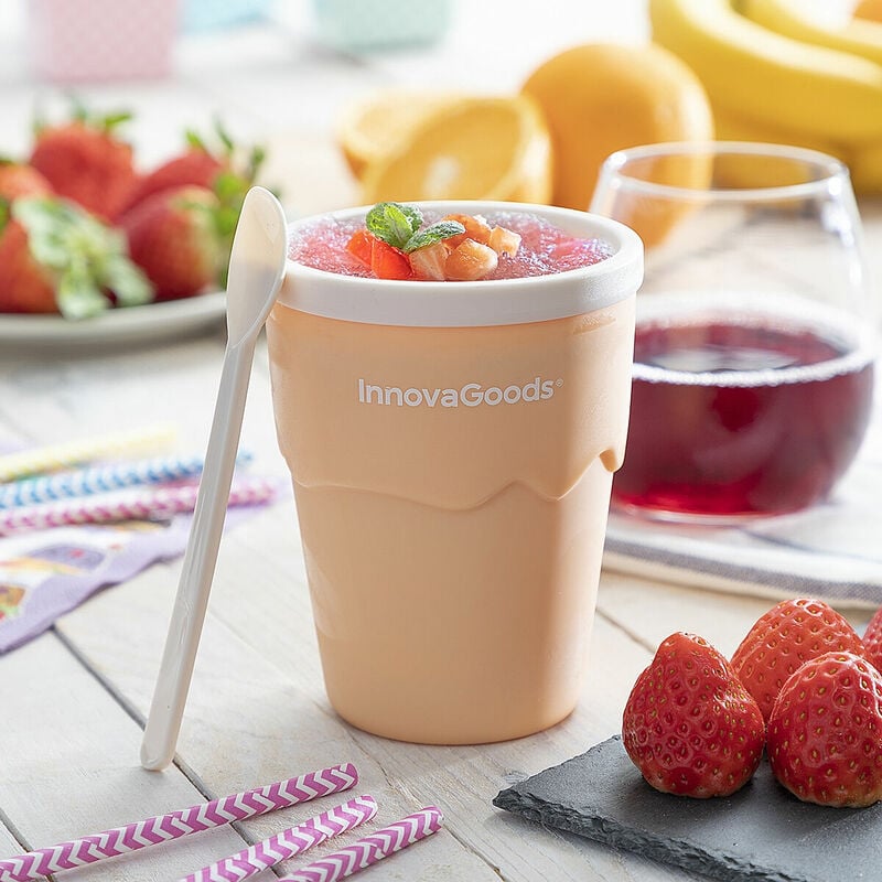 

Vaso para Hacer Helados y Granizados con Recetas Frulsh - Innovagoods