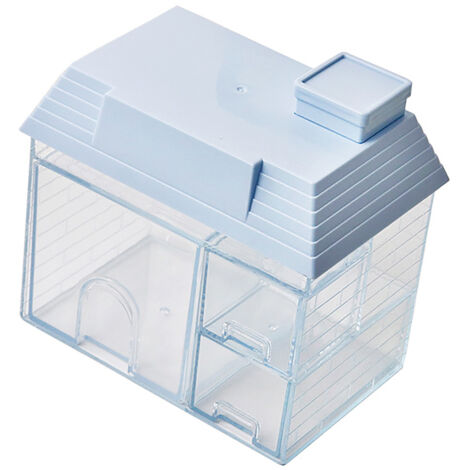 Innovative Aufbewahrungsbox für den Schreibtisch, multifunktionaler Organizer für Kosmetikartikel und Make-up, hochwertiger blauer Kunststoff für Mädchenzimmer