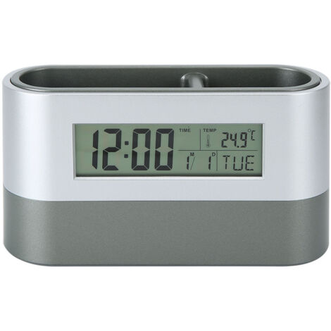 Innovative Pen Holder LCD Digital Electronic Clock with Perpetual Calendar Temperature Display