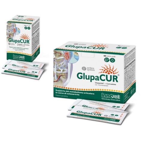 Innovet Dog e Cat Glupacur Stick - Innovet Dog e Cat Glupacur Stick - Confezione da 30 Stick