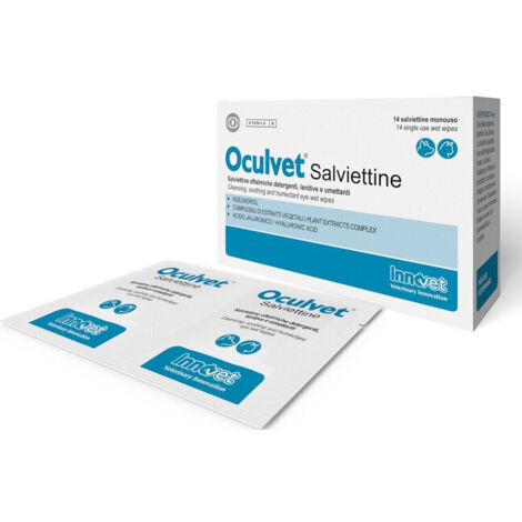 Innovet Dog e Cat Oculvet Salviettine  - Innovet Dog e Cat Oculvet Salviettine - Confezione da 14 Salviette