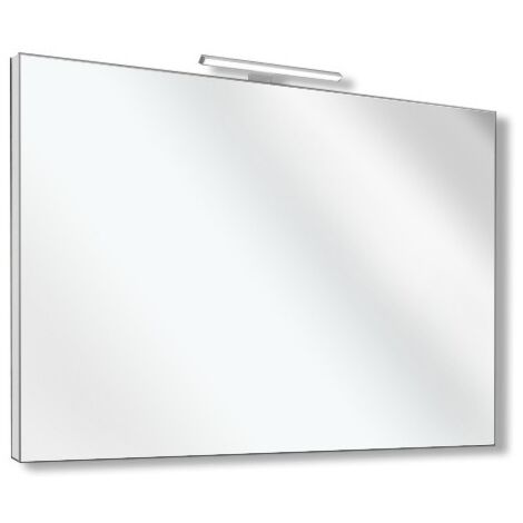 BATHMAN SRL Innovo - specchio bagno con lampada led e telaio perimetrale, dimensioni 60 x 80 cm