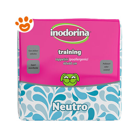 Inodorina Dog Tappetini Igenici Neutro (60x60cm)  - Inodorina Dog Tappetini Igenici Neutro (60x60cm) - 40 Tappetini
