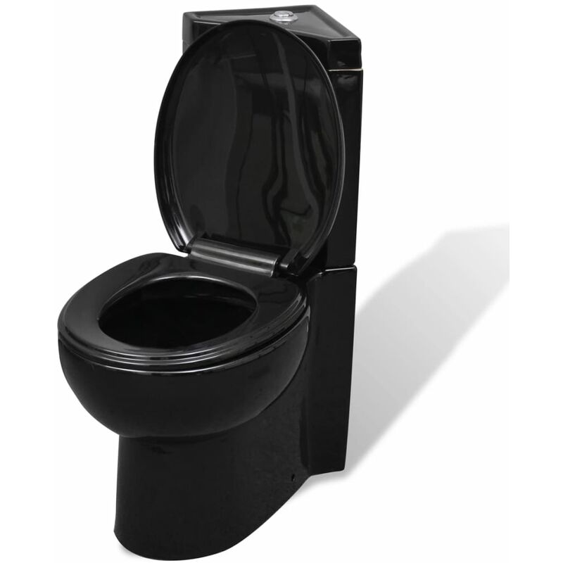 

Inodoro de cerámica angular de color negro