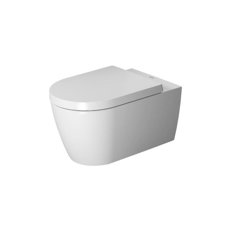 

Duravit ME de Starck WC de pared, lavable, Durafix incluido, 4.5 L, 370 x 570 mm, color: Color interior blanco, color exterior blanco seda mate, con