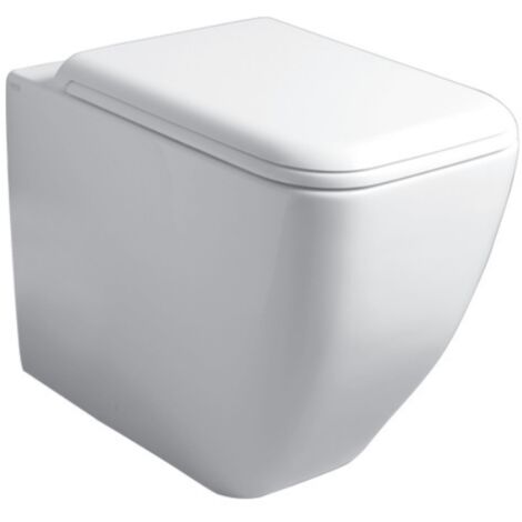 Inodoro de pie sin montura blanco brillo - Cielo Shui Comfort - Senza coprivaso