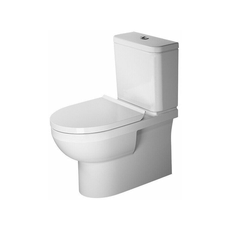 

Inodoro de suelo DURASTYLE BASIC sin reborde ti 365x650mm Salida Vario Esmalte blanco higiénico