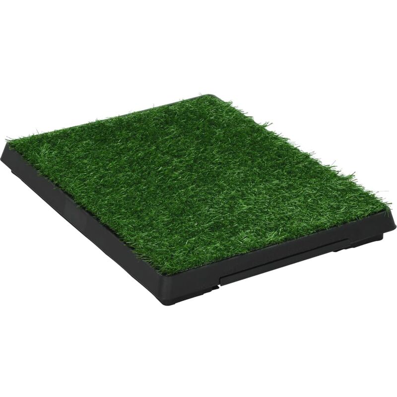

Inodoro mascotas con bandeja césped artificial verde 63x50x7 cm - Vidaxl
