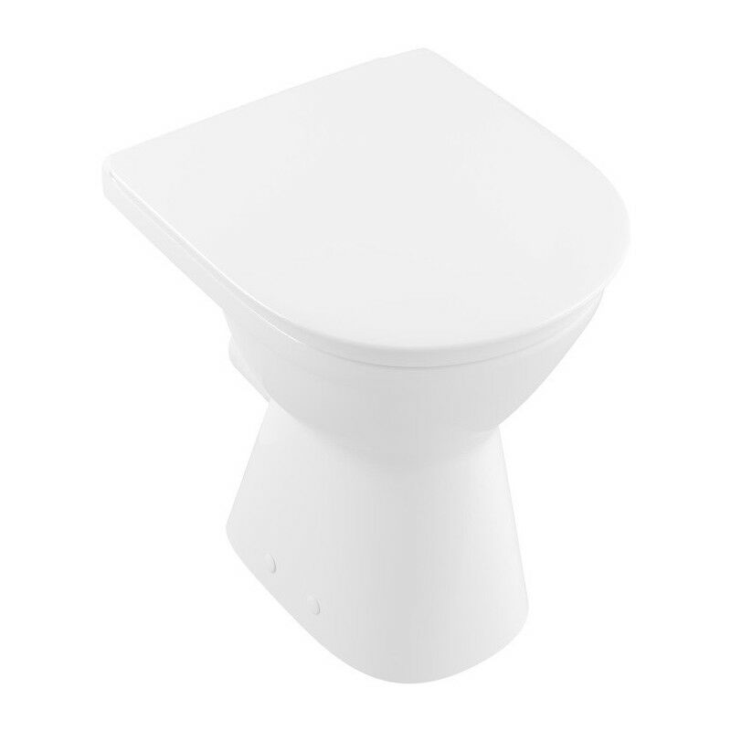 

Inodoro O.novo Vita 355 x 480 mm, modelo autoportante, salida horizontal, porcelana sanitaria White CeramicPlus