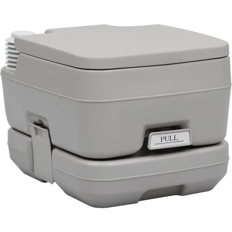 

Inodoro portatil para camping gris 10 + 10 L