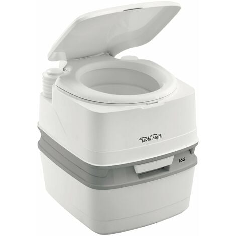 Inodoro portátil Porta Potti THETFORD Descarga de agua - Bomba de fuelle, Indicador del nivel del depósito de agua limpia - No, Modelo - PP 165