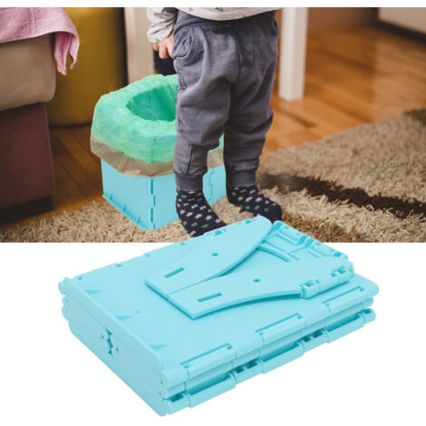 Inodoro portátil y plegable para niños para el aprendizaje del control de esfínteres [Inodoro de entrenamiento, portátil, plegable, fabricado en material ABS]