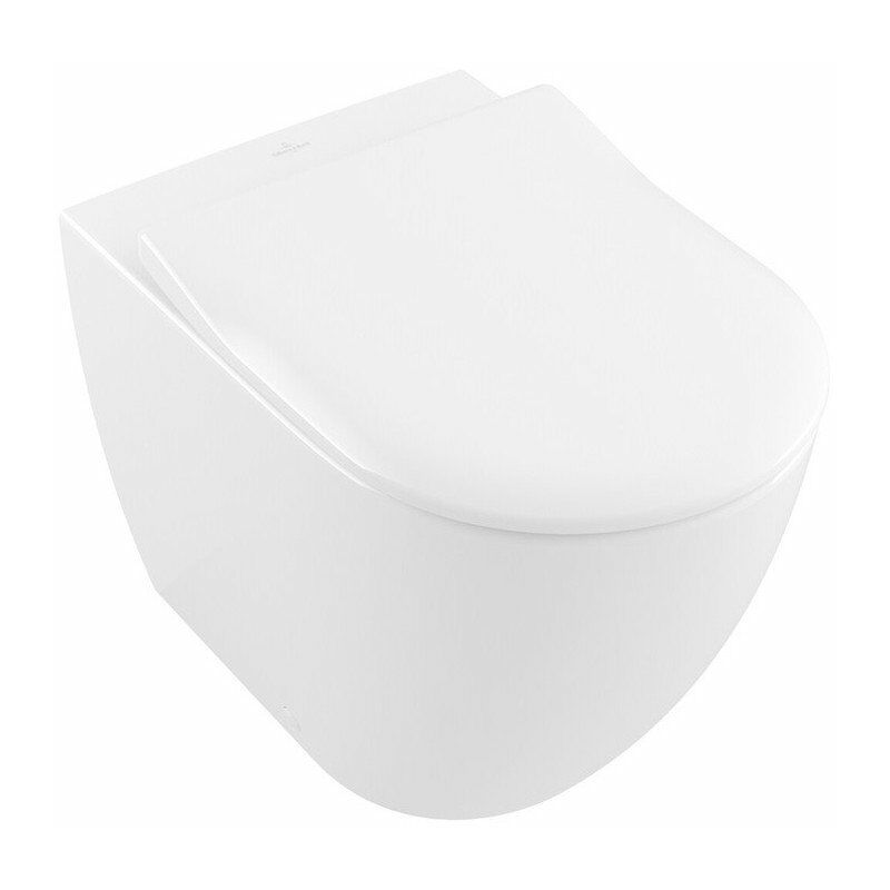 

Villeroy&boch - Inodoro Subway 2.0 370 x 560 mm, DirectFlush, modelo autoportante, para instalación cerca de la pared, salida horizontal, salida