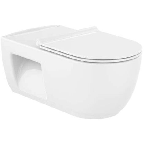 INODORO SUSPENDIDO 370X700X450MM ACCESS ROCA RIMLESS BLANCO